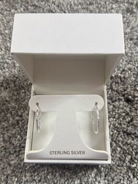Sterling Silver Textured Hoops - Cynthia Rowley